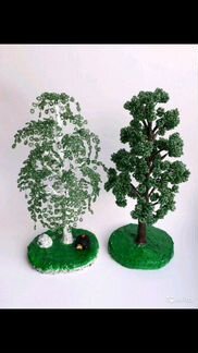 Деревья из бисера