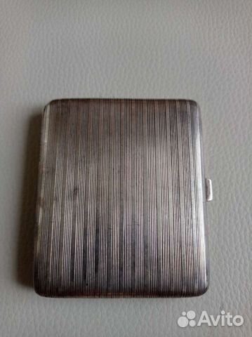 Портсигар серебряный