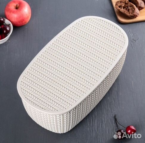 Хлебница с разделочной доской новая