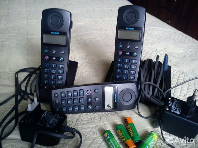 Радиотелефон Siemens Gigaset 3010+доп.трубка б/у