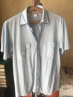 Тенниска цвет голубой Х/Б трикотаж