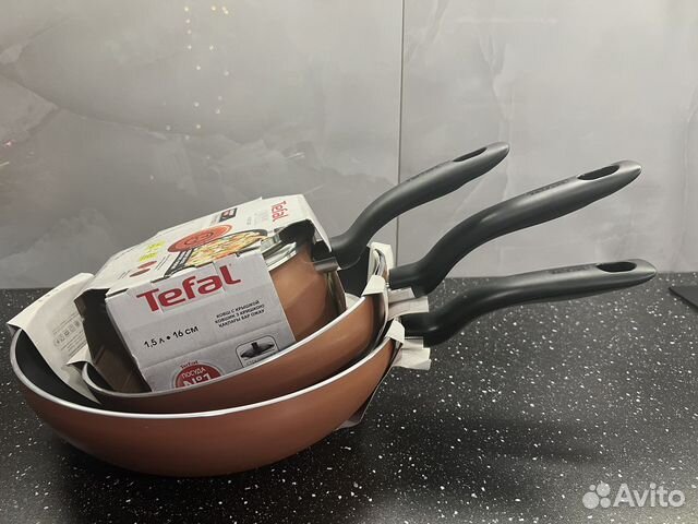 Набор посуды tefal новый индукция