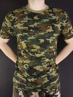 Камуфляжные футболки разных расцветок. Хлопок