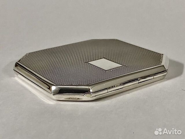 Пудреница mint винтаж 1947 год серебро