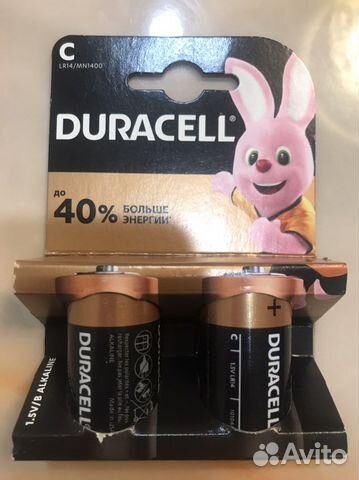 Батарейки С (LR14) duracell