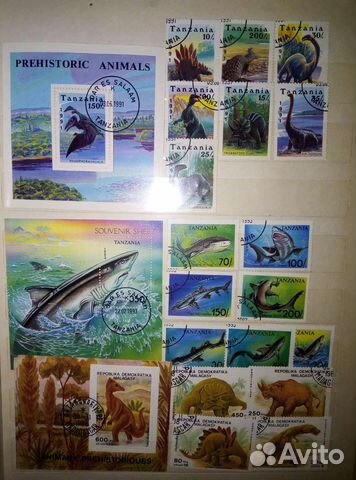 Марки динозавры