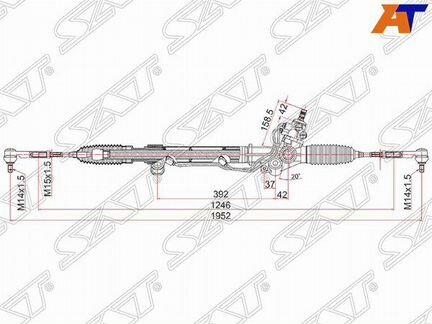 Рейка рулевая lexus GX470