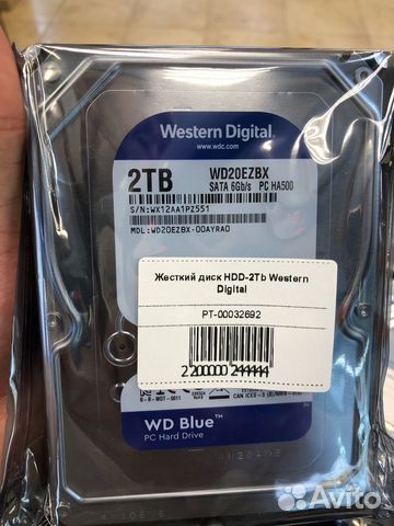 Жесткий диск Western Digital WD Blue 2 тб WD20ezaz