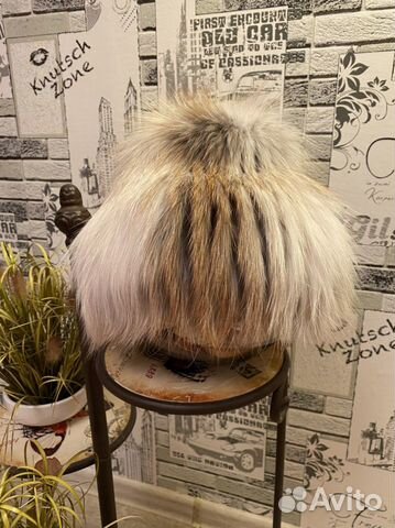 Шапка вязаная лиса