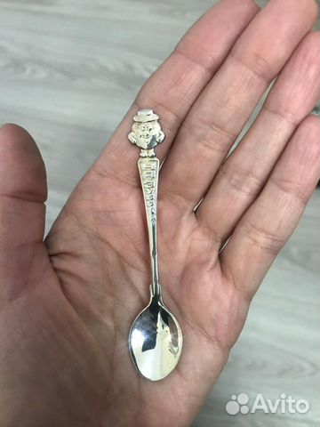 Серебряная ложка на зубок 925