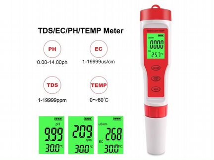 PH/TDS/EC/Temp/Солемер метр 4в1 и 5в1