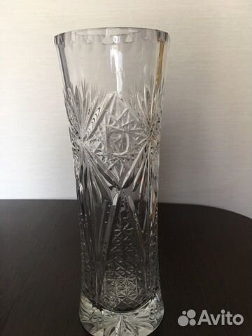 Хрустальная ваза для цветов СССР торг