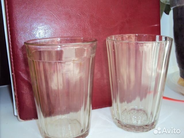 Стаканы и рюмки граненые по 7 и 14 копеек СССР