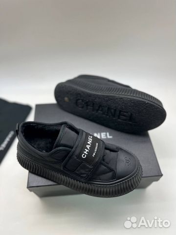 Женские кеды Chanel, черного цвета, размеры 35-41