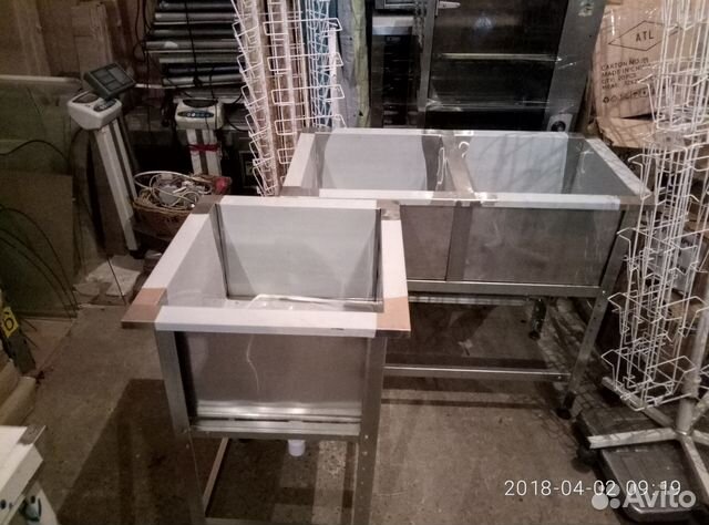 Мойка из нержавейки 1-секц., 2-х секционная