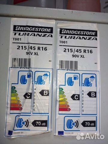 Bridgestone Turanza T001 215/45 R16 90