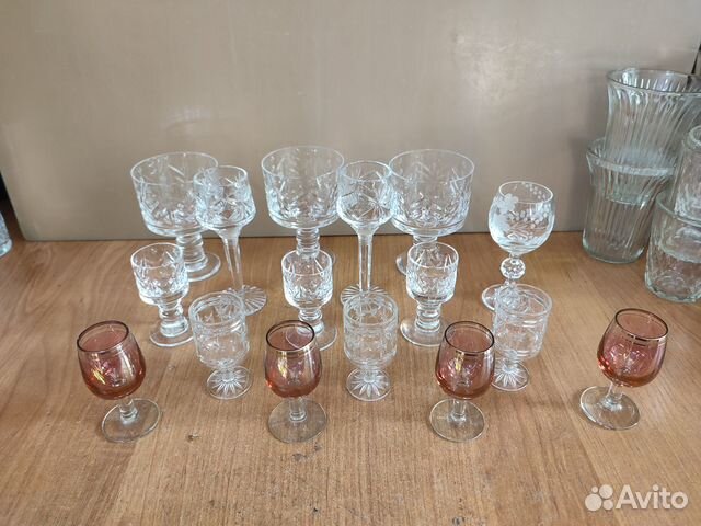 Стаканы бокалы рюмки кружки фужеры и прочее СССР