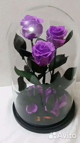 Розы в колбе трио