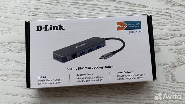 Док-станция/хаб/разветвитель D-Link DUB-2334