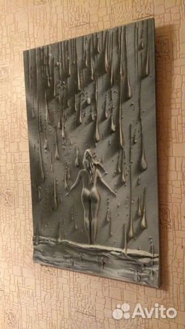 Картина барельеф плачь по любимой