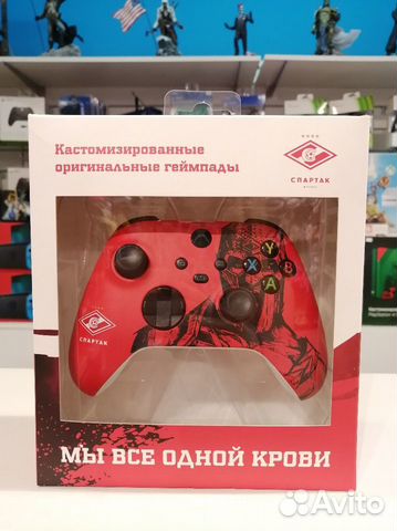Новый,Редкий,Кастомн,геймпад Xbox "Cпартак"