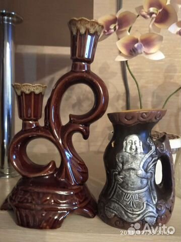 Старинный подсвечник и аромолампа