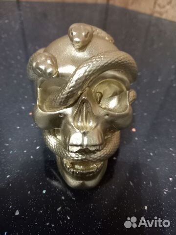 Золотой Череп Декор для дома и офиса