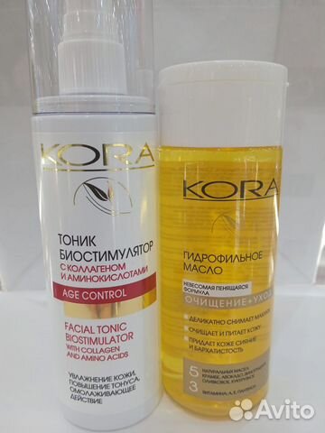 Коra:набор:Тоник биостимулятор+гидрофильное масло