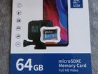 MicroSd 64gb карта памяти, новая