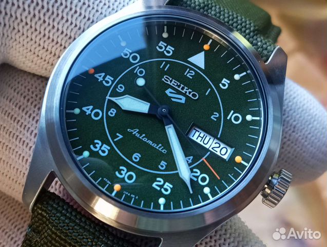 Часы Seiko(Сейко) 5 Sports military green купить в Москве | Личные вещи ...