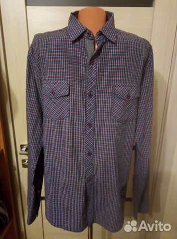 Сорочка мужская с длинным рукавом размер 48-50