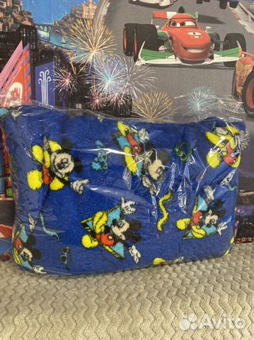 Плед новый детский плюшевый