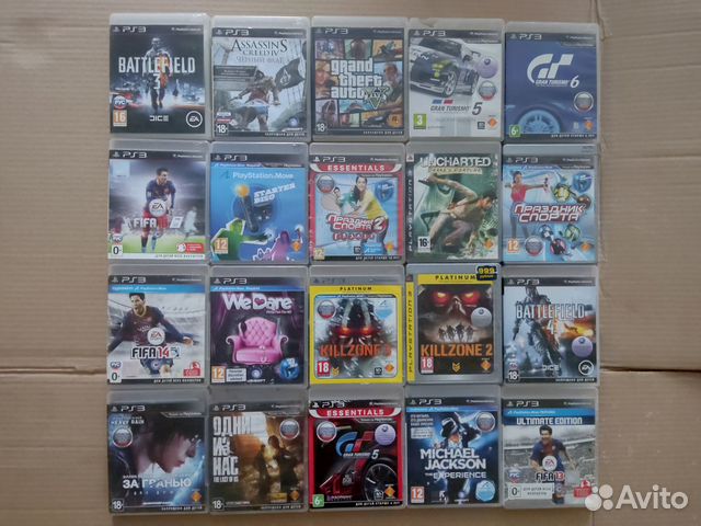 Коллекция из 20 лицензионных хитовых PS3 игр