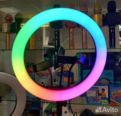 Кольцевая лампа 36 см RGB