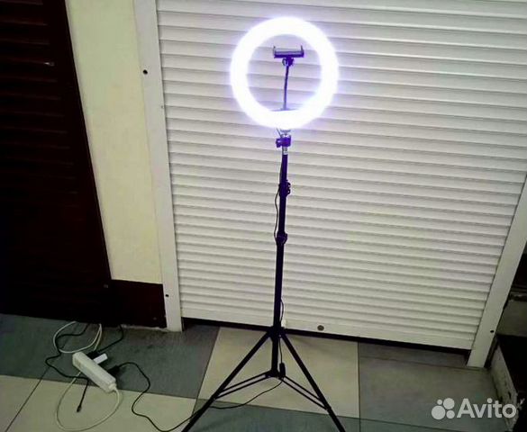 Кольцевая Лампа Для Селфи 26 См + Штатив 2 Метра