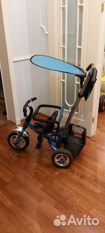 Детский трехколесный велосипед коляска