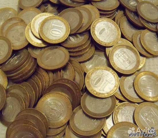 Юбилейные монеты РФ номиналом 2p, 5p, 10p, 25p
