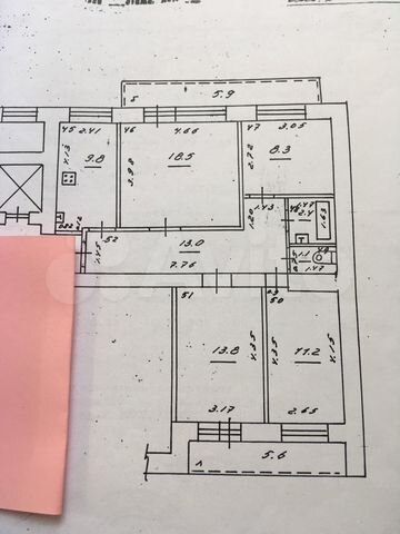 4-к. квартира, 78 м², 4/9 эт.
