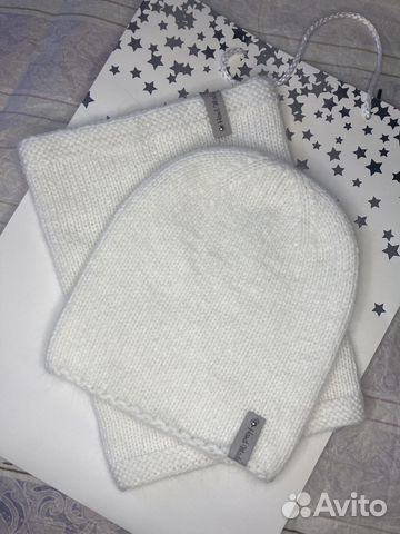 Комплект шапка и снуд женский