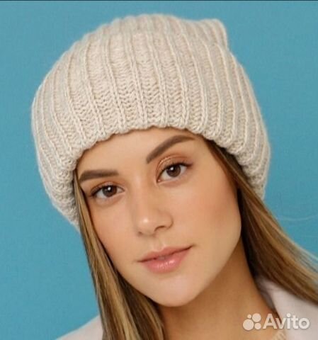 Шапка новая шерсть зимняя осенняя вязаная