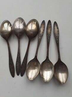 Наборы ложки нерж и мельхиор вилки лопатки