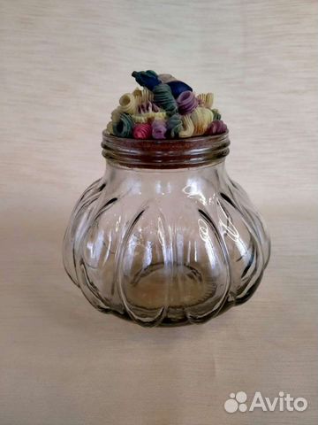 Стеклянная банка для сыпучих продуктов