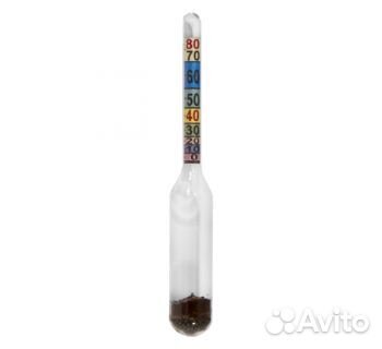 Спиртометр бытовой рюмочный 0-80%