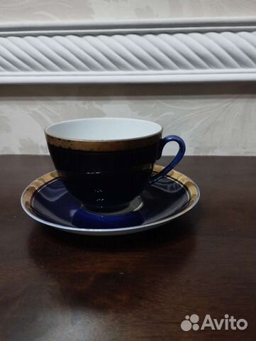 Фарфоровая посуда кобальт с позолотой СССР
