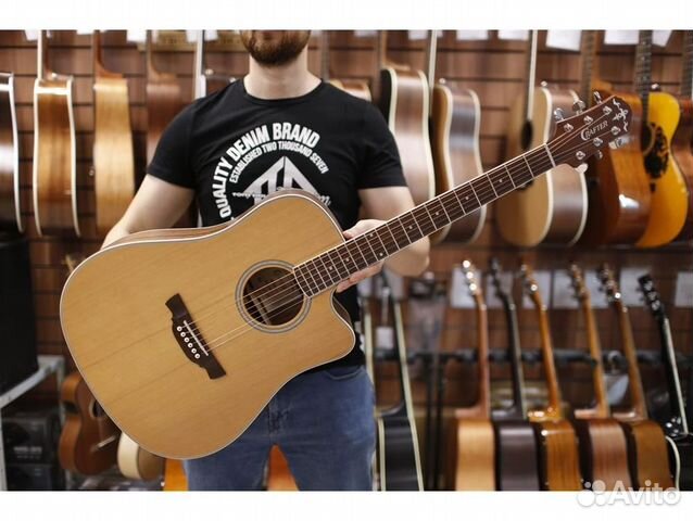 Crafter DE-7/nс электроакустическая гитара с чехло