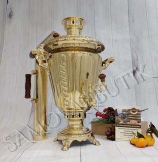 Самовар на дровах. Рюмка плетёная. Тула