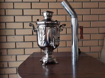 Тульский угольный самовар с трубой