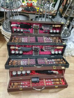 Шашлычный подарочный набор, шампуры