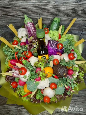 Овощной букет, съедобный букет