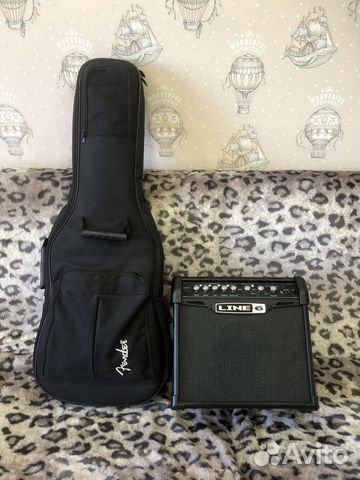 Электрогитара ibanez gio и комбоусилитель line 6